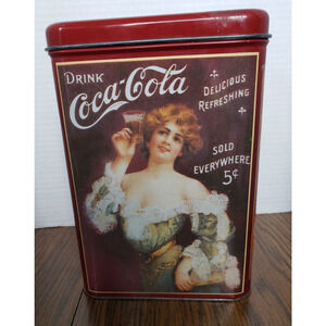 Coca-Cola Vintage Advertising 9 Inch The Palms Metal Collectible Tin